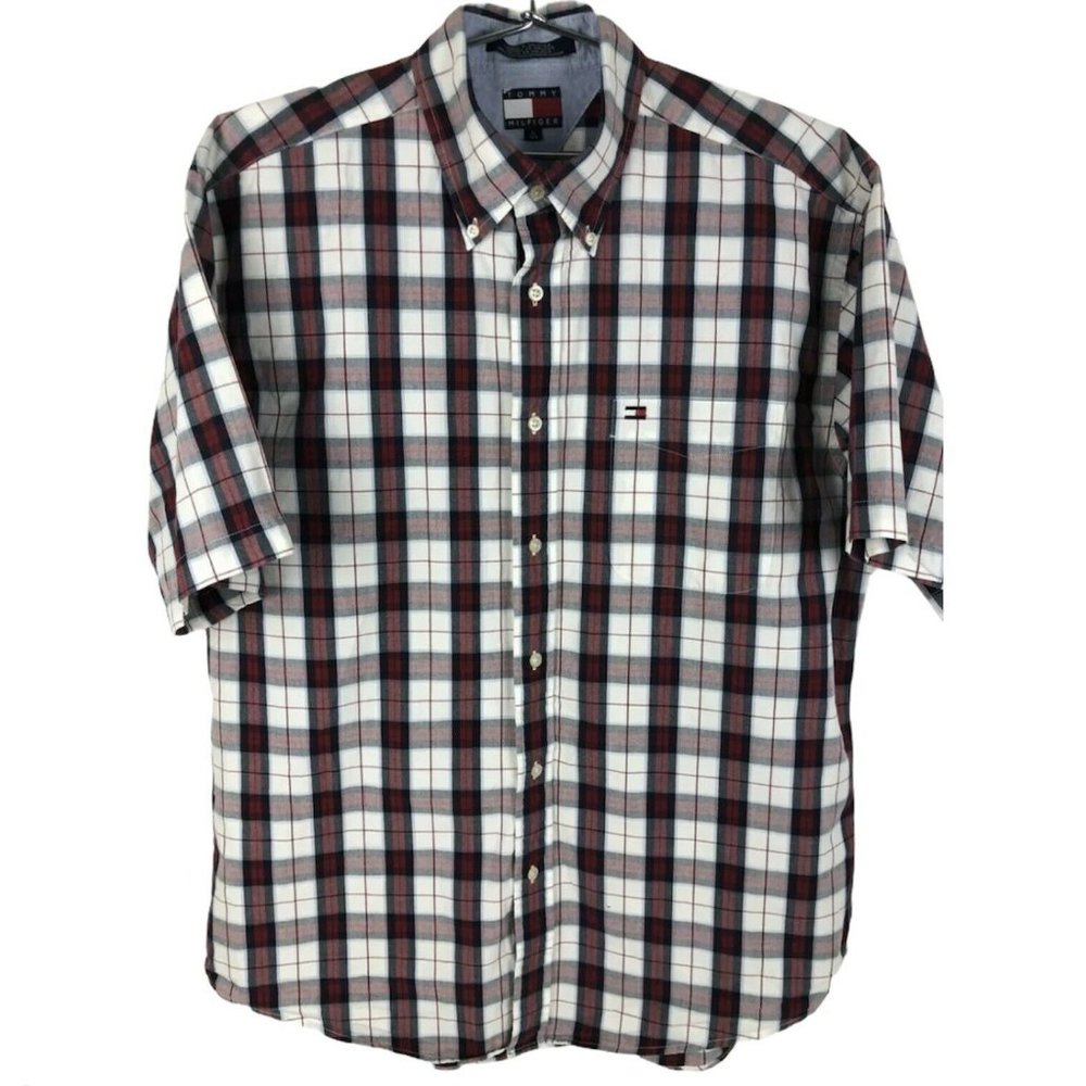 Vintage Tommy Hilfiger SS Plaid Shirt